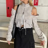 ライトグレー | ショルダーZIPムラトラックジャケット | non-hedge 