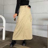 ベージュ | カーゴロングスカート | non-hedge