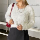 オフホワイト | ラメシャギーニットプルオーバー | non-hedge