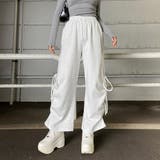 オートミール | サイドリボンワイドパンツ | non-hedge