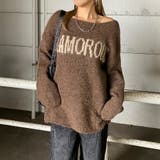 ブラウン | ロゴニットチュニック | non-hedge