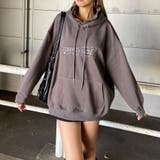 刺繍ロゴZIPフードチュニック | non-hedge  | 詳細画像1 