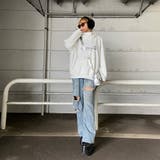 刺繍ロゴZIPフードチュニック | non-hedge  | 詳細画像12 