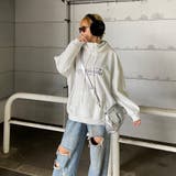 刺繍ロゴZIPフードチュニック | non-hedge  | 詳細画像13 