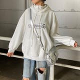 刺繍ロゴZIPフードチュニック | non-hedge  | 詳細画像14 