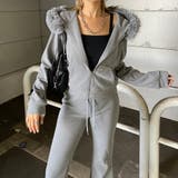 ファーフードZIPパーカー・フレアパンツセットアップ | non-hedge  | 詳細画像16 