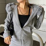 ファーフードZIPパーカー・フレアパンツセットアップ | non-hedge  | 詳細画像18 