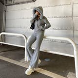 ファーフードZIPパーカー・フレアパンツセットアップ | non-hedge  | 詳細画像2 