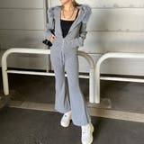 ファーフードZIPパーカー・フレアパンツセットアップ | non-hedge  | 詳細画像5 