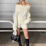 オフホワイト | オフショルニットトップス・ショートパンツセットアップ | non-hedge