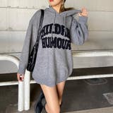 グレー | フードロゴニットチュニック | non-hedge 