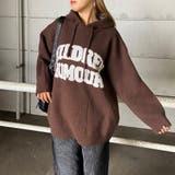 ブラウン | フードロゴニットチュニック | non-hedge 