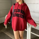 ボルドー | フードロゴニットチュニック | non-hedge 