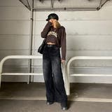 フードロゴダメージショートニットトップス | non-hedge  | 詳細画像16 