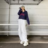 フードロゴダメージショートニットトップス | non-hedge  | 詳細画像2 