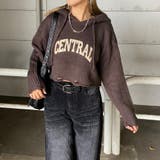 フードロゴダメージショートニットトップス | non-hedge  | 詳細画像18 