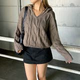 ケーブルフードショートプルオーバー | non-hedge  | 詳細画像23 