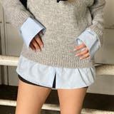 シャツ見せかけニットチュニック | non-hedge  | 詳細画像12 