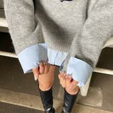 シャツ見せかけニットチュニック | non-hedge  | 詳細画像16 