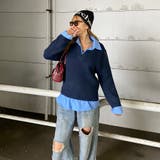 シャツ見せかけニットチュニック | non-hedge  | 詳細画像18 