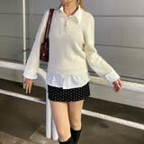 シャツ見せかけニットチュニック | non-hedge  | 詳細画像25 