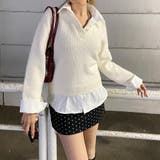 シャツ見せかけニットチュニック | non-hedge  | 詳細画像28 