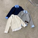 シャツ見せかけニットチュニック | non-hedge  | 詳細画像29 