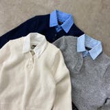 シャツ見せかけニットチュニック | non-hedge  | 詳細画像30 