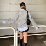 シャツ見せかけニットチュニック | non-hedge  | 詳細画像4 