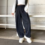 ブラック | 裏起毛カーブパンツ | non-hedge