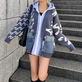 チャコール | アンサンブル風デニムポケニットカーディガン | non-hedge 