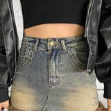 ファー切替デニムミニスカート | non-hedge | 詳細画像12