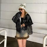 ファー切替デニムミニスカート | non-hedge | 詳細画像3