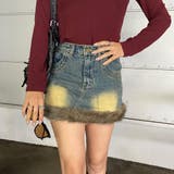 ファー切替デニムミニスカート | non-hedge | 詳細画像29