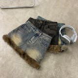 ファー切替デニムミニスカート | non-hedge | 詳細画像34