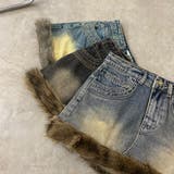 ファー切替デニムミニスカート | non-hedge | 詳細画像35