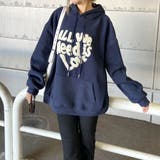 ネイビー | ボアロゴハートフードチュニック | non-hedge 