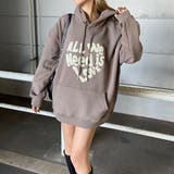 モカ | ボアロゴハートフードチュニック | non-hedge 