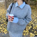 シャツアンサンブル風ニットトップス・スカートセットアップ | non-hedge  | 詳細画像12 