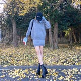 シャツアンサンブル風ニットトップス・スカートセットアップ | non-hedge  | 詳細画像2 