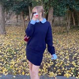 シャツアンサンブル風ニットトップス・スカートセットアップ | non-hedge  | 詳細画像20 