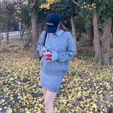 シャツアンサンブル風ニットトップス・スカートセットアップ | non-hedge  | 詳細画像3 