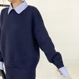 シャツアンサンブル風ニットトップス・スカートセットアップ | non-hedge  | 詳細画像34 