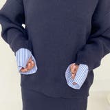 シャツアンサンブル風ニットトップス・スカートセットアップ | non-hedge  | 詳細画像35 