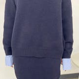 シャツアンサンブル風ニットトップス・スカートセットアップ | non-hedge  | 詳細画像38 