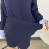 シャツアンサンブル風ニットトップス・スカートセットアップ | non-hedge  | 詳細画像42 