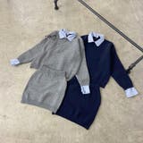 シャツアンサンブル風ニットトップス・スカートセットアップ | non-hedge  | 詳細画像44 
