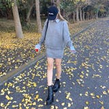 シャツアンサンブル風ニットトップス・スカートセットアップ | non-hedge  | 詳細画像9 