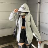 グレー | 裏起毛フードロゴビッグパーカー | non-hedge 