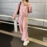ピンク | ZIPハイネックトップス・カーゴパンツセットアップ | non-hedge 